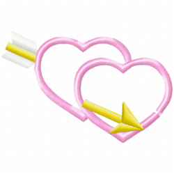 Hearts Embroidery Design 12